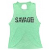 SAVAGE BARBELL - Women "Crossback Tank Top - Sea Foam"