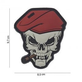 DR WOD "Skull with cigar" Rubber Velcro Patch