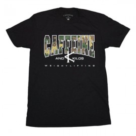 CAFFEINE & KILOS - Camiseta Hombre "Weightlifting" - Camuflaje