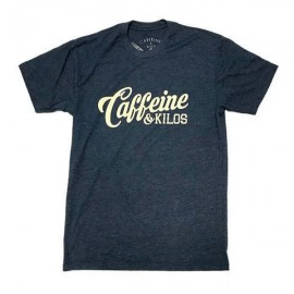 CAFFEINE & KILOS - T-shirt Homme "Script Logo" - Navy