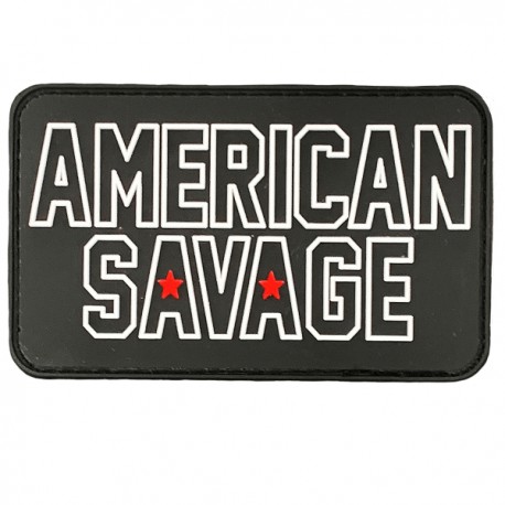 SAVAGE BARBELL - Parche Velcro PVC "American Savage"