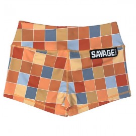 SAVAGE BARBELL - Short Mujer "Disco Square"