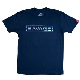 SAVAGE BARBELL - Camiseta Hombre "Uncle Sam" Navy Blue