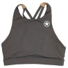 SAVAGE BARBELL - Top -"Sports Bra 4Strap- High Chest "Pepper"