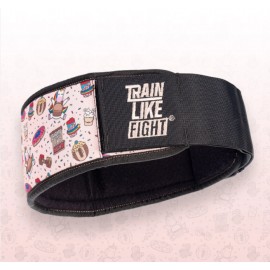 TRAIN LIKE FIGHT -Cinturón de Halterofilia HR – Rainbow Cookie Attitude Soft Pink Edition