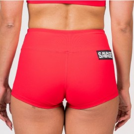 SAVAGE BARBELL - Short Mujer "red"