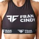 FRAN CINDY - Women Sports Bra  "BLACK BAND TOP BRA""