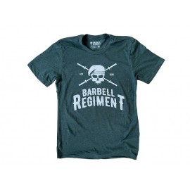 BARBELL REGIMENT -BARBELL Origin Tee Dark Green -Cross-Training Tee Shirt Homme