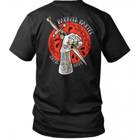 THE BARBELL CARTEL - Mens l T-shir "DRAGGER" BLACK