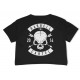 THE BARBELL CARTEL - Woman Tee " "Skull and Arrow  CROP" Black