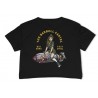 THE BARBELL CARTEL - Woman Tee " "Bomber Girl  CROP" Black