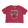 THE BARBELL CARTEL - Woman Tee "Windy City CROP" RED
